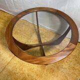 Mid Century Retro Vintage Teak Round Astro Coffee Table by GPlan 1960