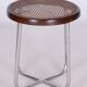 Bauhaus Stool in Chrome & Rattan attributed to Robert Slezák, Czech, 1930s