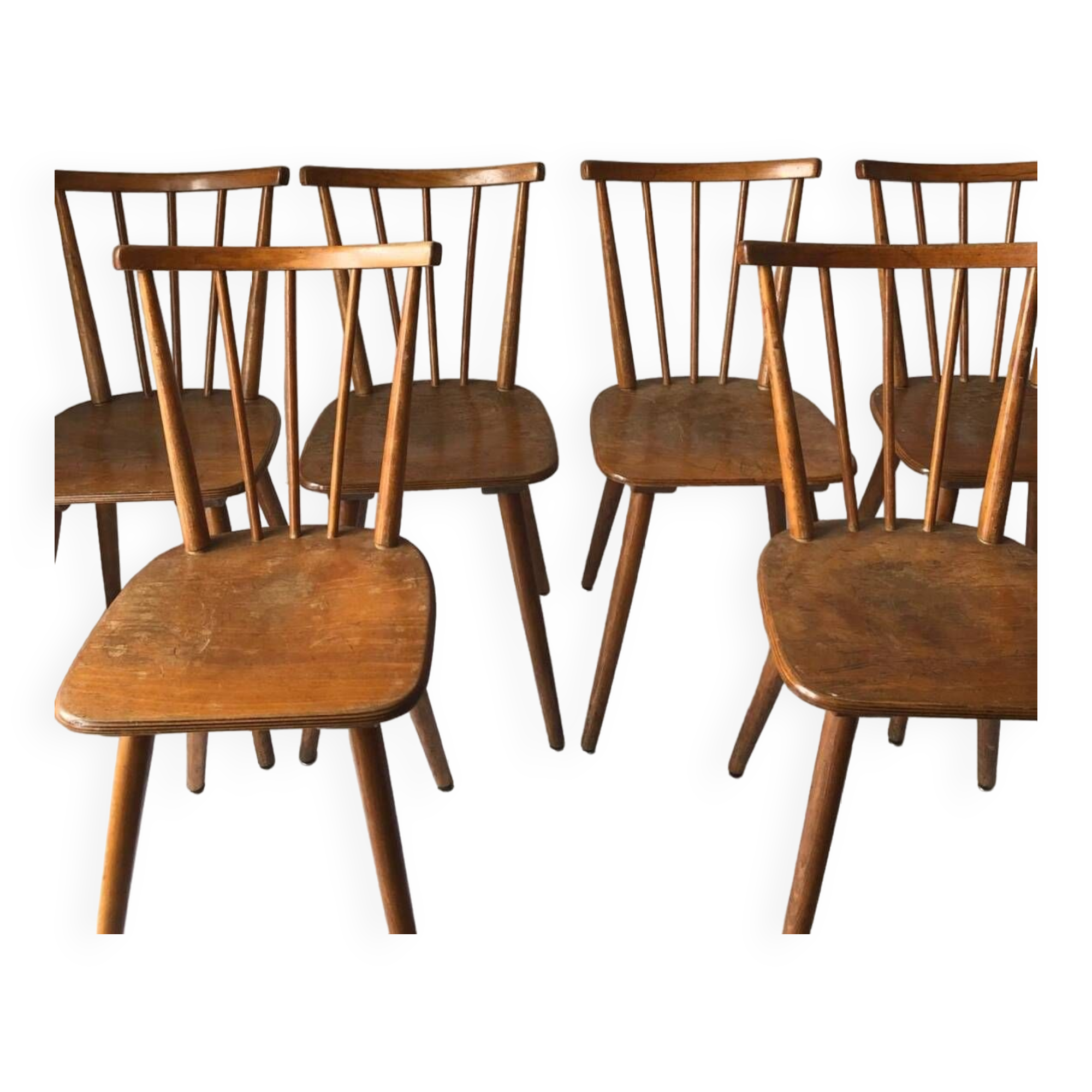 Ensemble de 6 chaises scandinaves