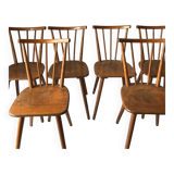 Ensemble de 6 chaises scandinaves