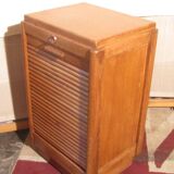 Oak furniture with roll holder from the 1950s