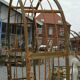 Arche de jardin avec portillon en fer forgé
