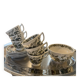 Windsor tea service Ridgway Staffordshire English earthenware, 6 cups