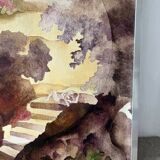 Surreal landscape, oil on canvas