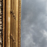 Old Large Carved Golden Mirror 91x148cm