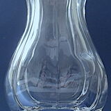 Polylobed vase in colorless crystal from Sèvres