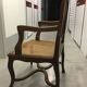 Fauteuil canné provençal style Louis XV