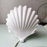 Huître de lampe de table en céramique de cru avec la perle, années quatre-vingt