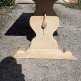 Monastery table oak raw wood white