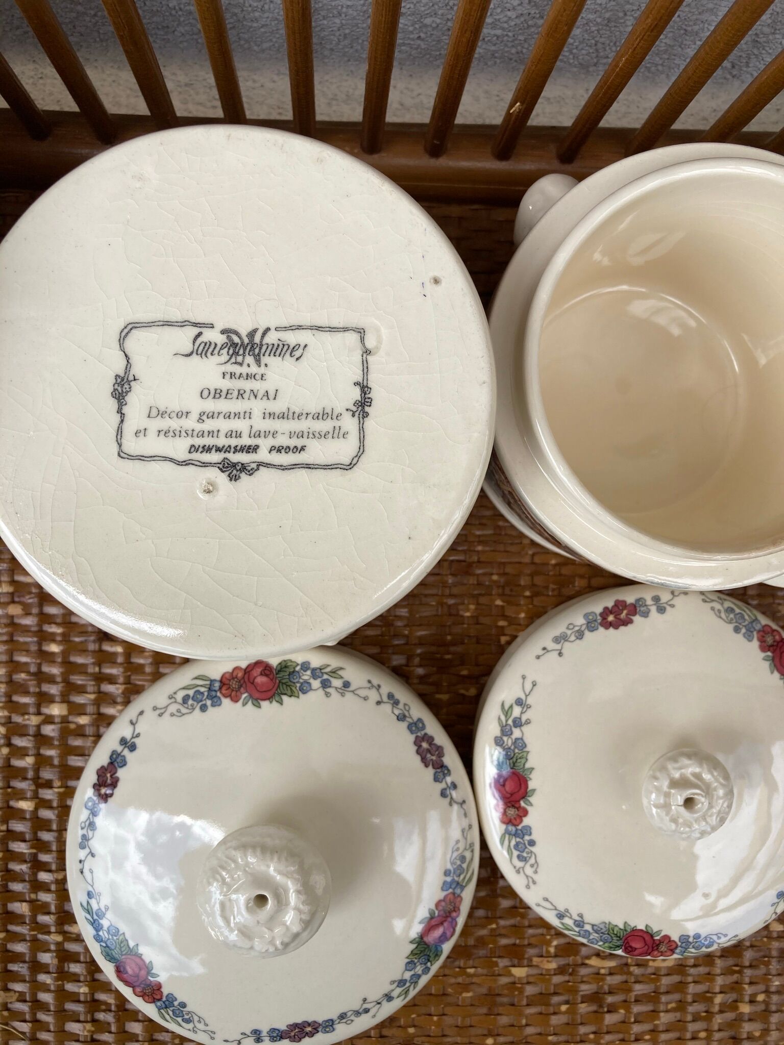 4 pots foie gras Sarreguemines Obernai