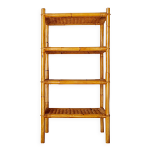 Etagère ancienne rotin