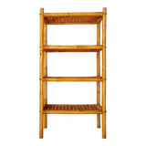 Vintage rattan shelf - bookcase