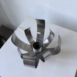 Oxar space age chrome flower wall light