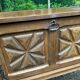 Solid wood bar cabinet in Spanish Basque style from the 1930s.