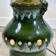 Vintage 1960s shaded green ceramic lamp