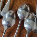 10 silver plated table spoons
