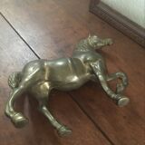 Vintage brass horse