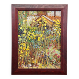 Large oil painting of a garden landscape, Alexander Michael 1997