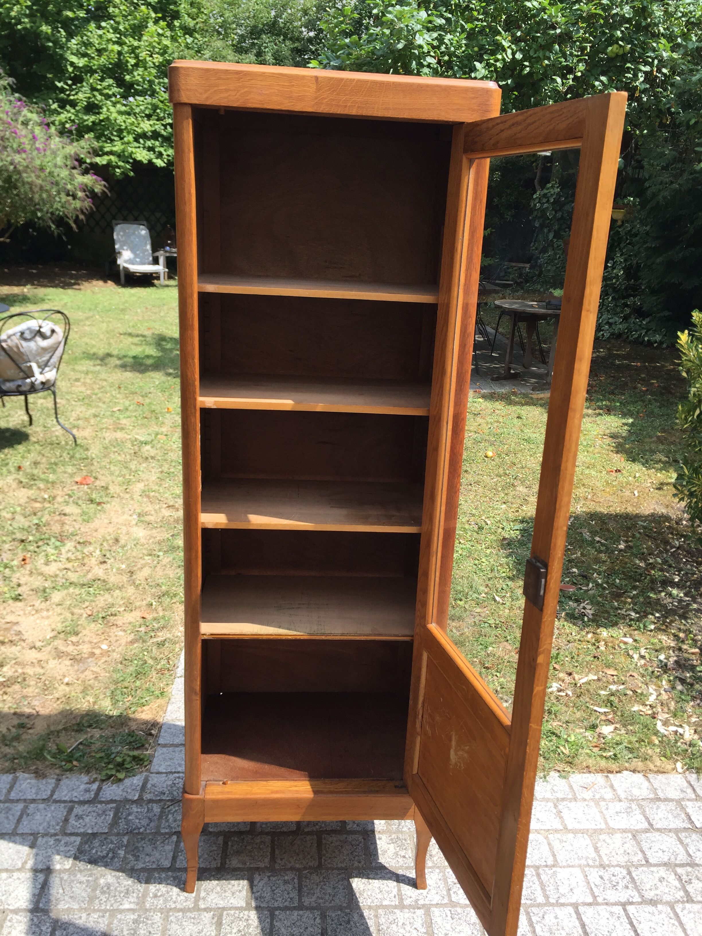 Cabinet with showcase vintage 1960 hosier