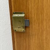 1960s Scandinavian-style compass-legged wardrobe in wood and mirror