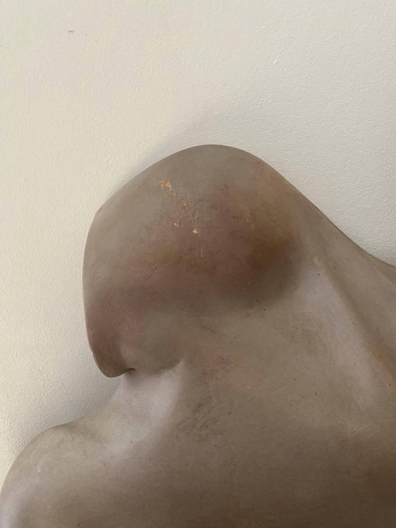 Buste en plâtre Art déco