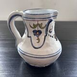 Blue floral decor pitcher