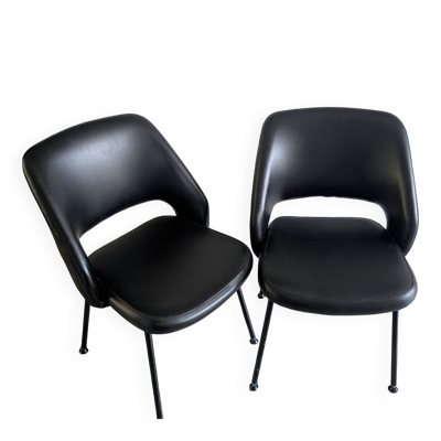 Paire de fauteuils/chaises vintage 1970/Design italien style Saarinen