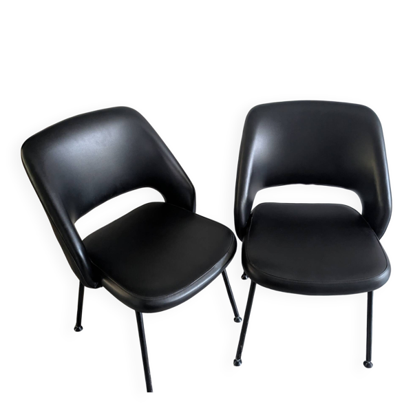 Paire de fauteuils/chaises vintage 1970/Design italien style Saarinen