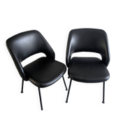 Paire de fauteuils/chaises vintage 1970/Design italien style Saarinen