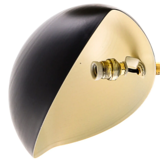 Sculptural wall sconce 3 black arms