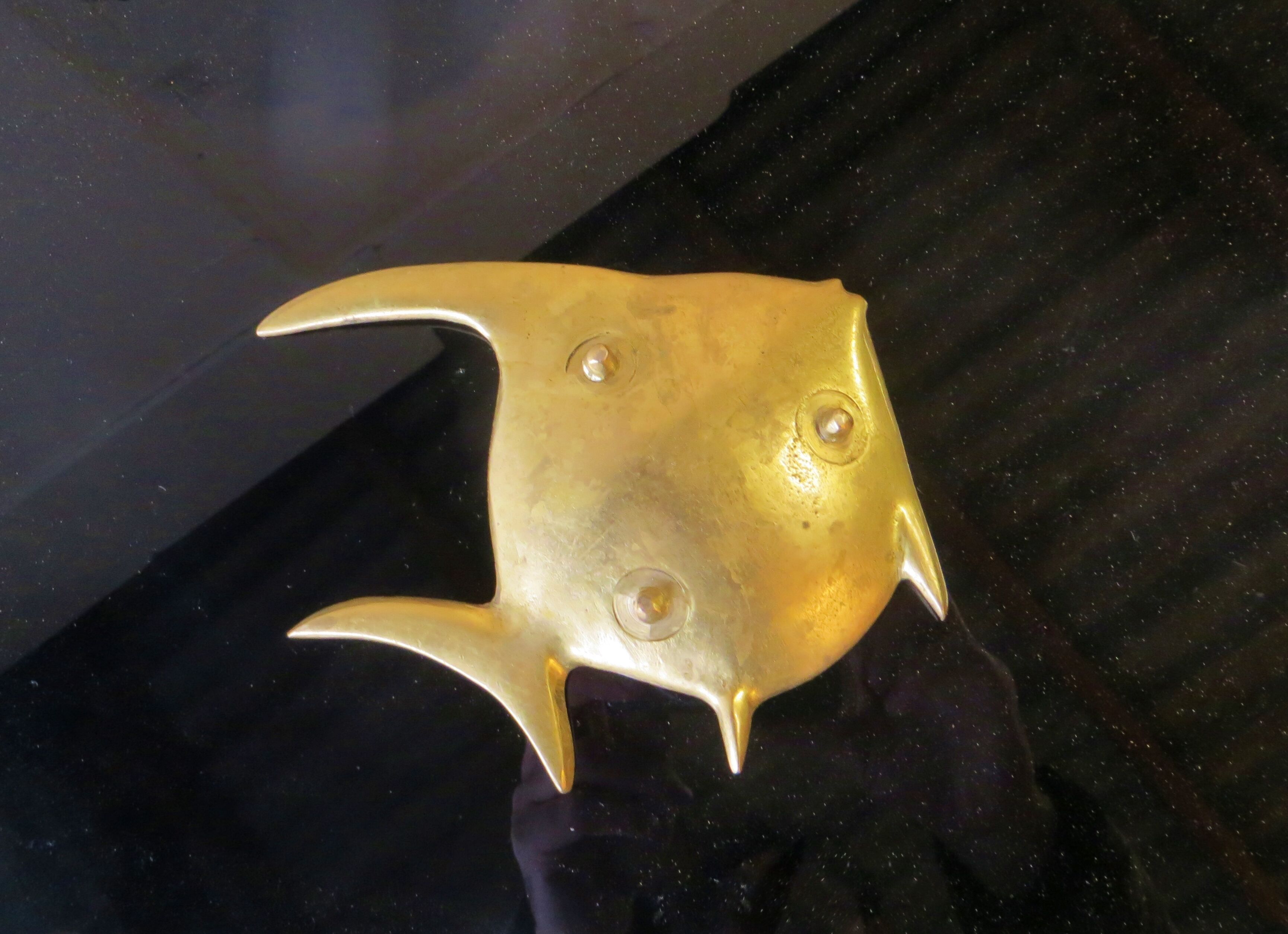 Vintage brass ashtray