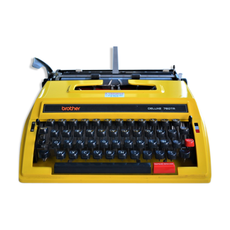 Machine à écrire portative Brother Deluxe des années 70
