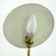 UFO desk lamp in green lacquered metal and brass