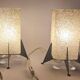 Paire de lampes de table rares des années 1970 Pokrok Zilina, Rocket.