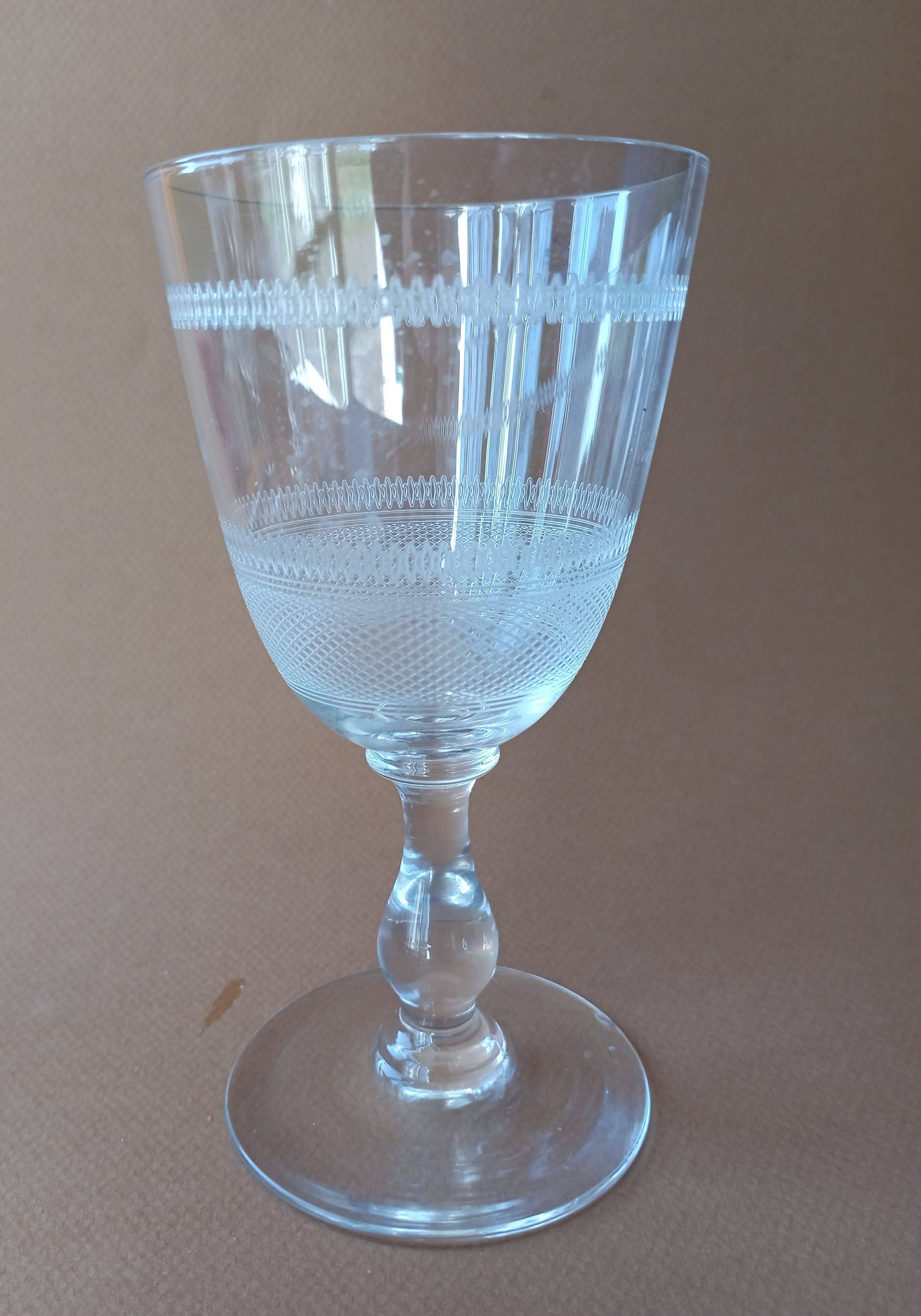 Crystal water glass by Baccarat? Early 20th century.