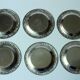 6 stainless steel coasters by WMF - marked - Vintage from the 60s