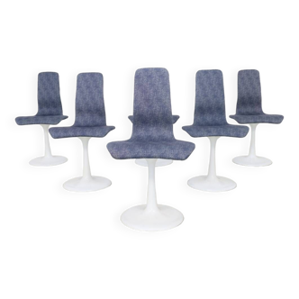 6x Tulip Base Dining Chair by Läsko Studioform International, 1970s €1.495,00