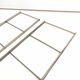 Vintage wall shelf gilded metal and wood style