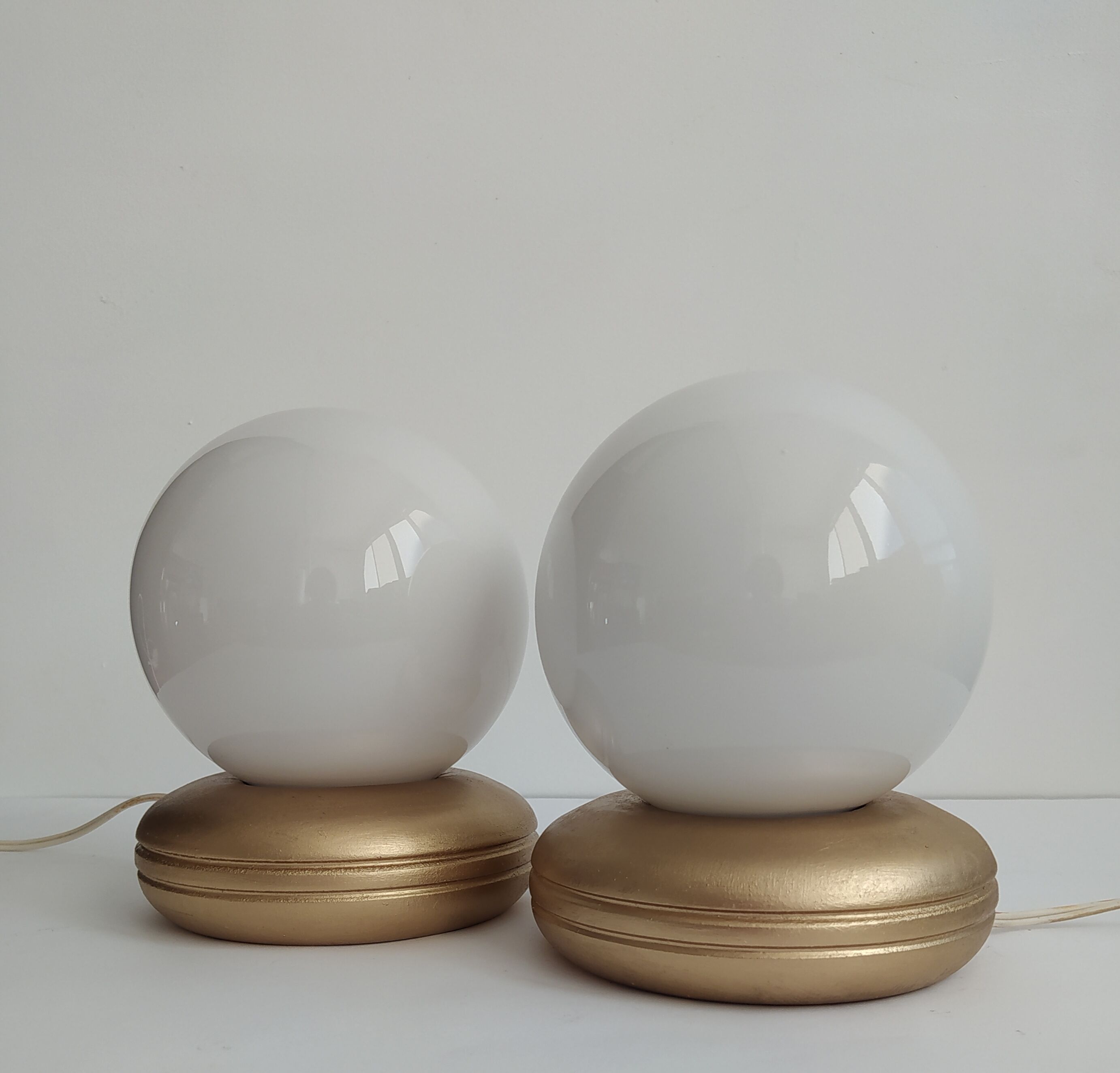 Pair of vintage bedside lamps