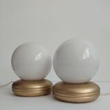 Pair of vintage bedside lamps