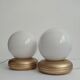 Paire de lampes de chevet vintage