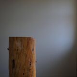 Chaise en souche en bouleau massif par un ébéniste suédois, Wabi Sabi, années 1950