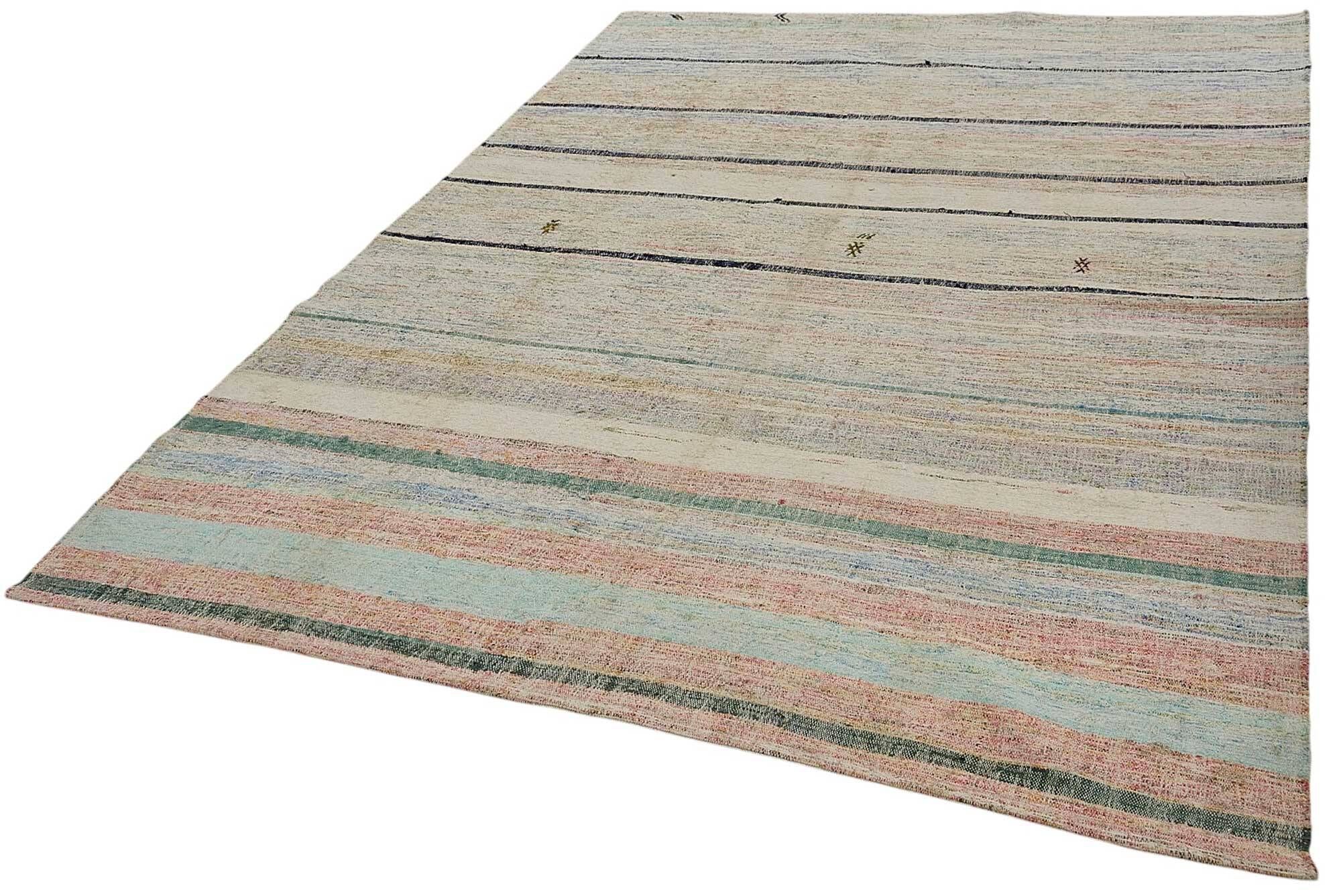 Turkish Handwoven Flatweave Chaput Kilim 203 cm x 287 cm