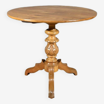 Cherry wood pedestal table, Louis Philippe period – 2nd part 19th century