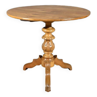 Cherry wood pedestal table, Louis Philippe period – 2nd part 19th century