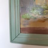 Old bouquet of flowers table