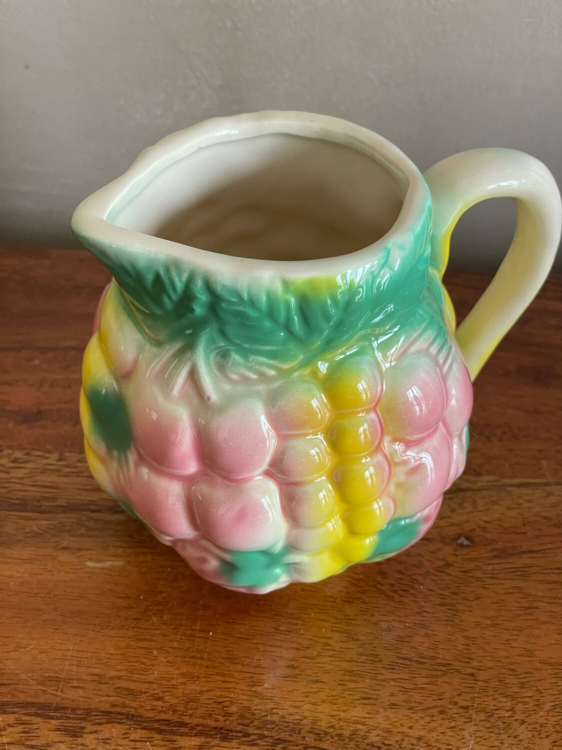 Milk jug, slipware pitcher