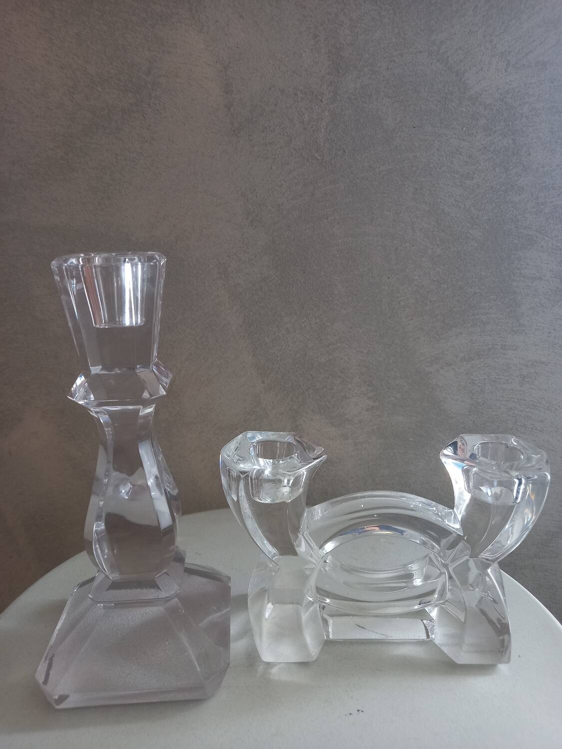 Crystal candle holder