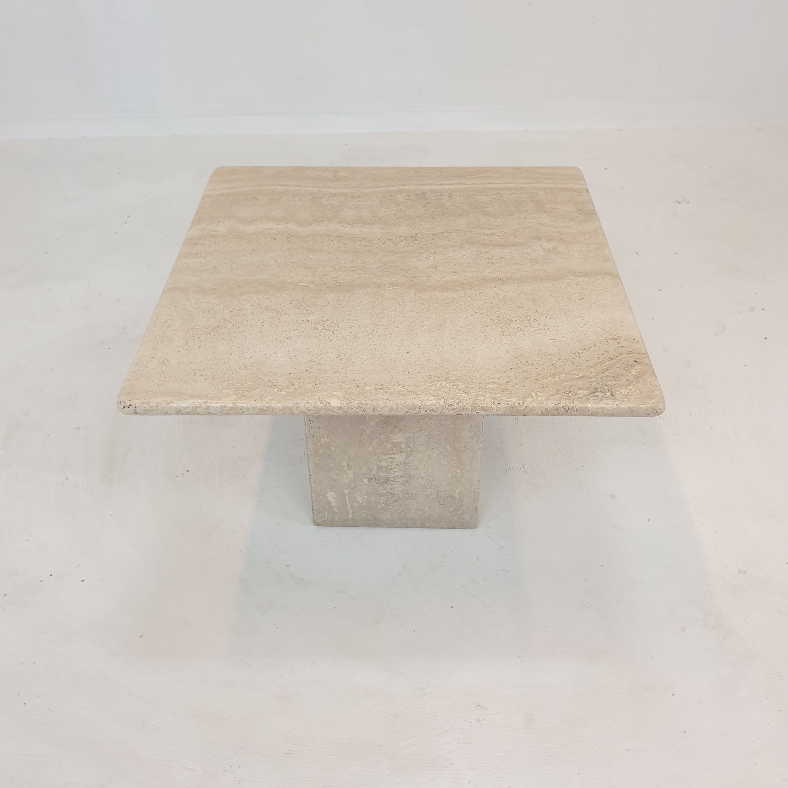 Italian Travertine Coffee Table, 1980's