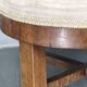 Tabouret rembourré en placage de noyer Art Déco, Tchécoslovaquie, années 1930